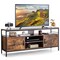 Industrial Tv Stand For Tvs Up To 65 Media Center W/ Cabinets And Adjustable Shelf